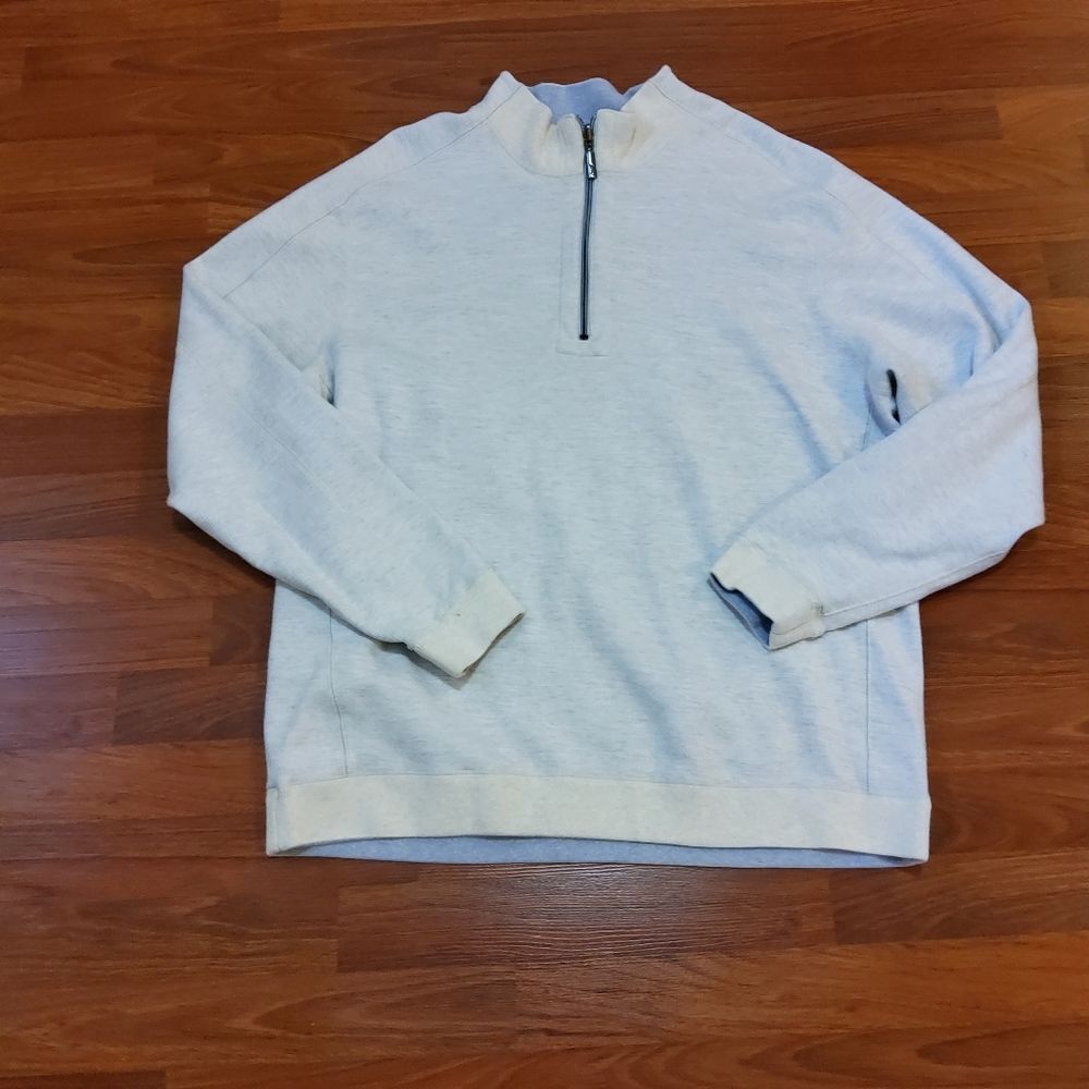 Tommy Bahama Reversible 1/4 Zip Long Sleeve Pullover Sweatshirt Sweater XL Blue